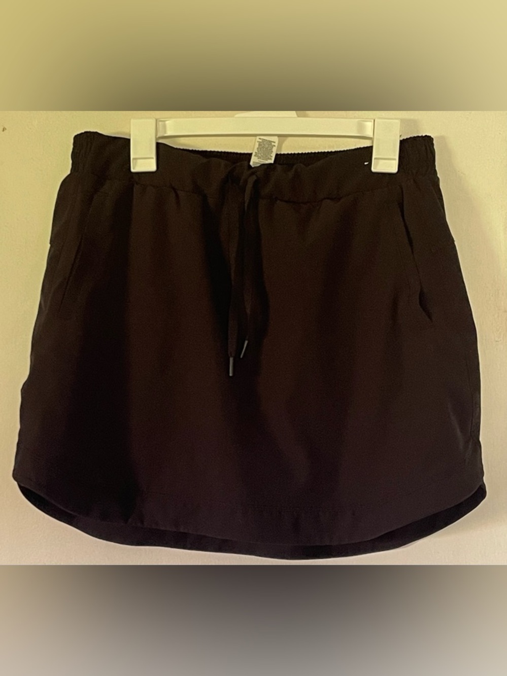 RBX Black Elastic Waist Skort w/ Pockets